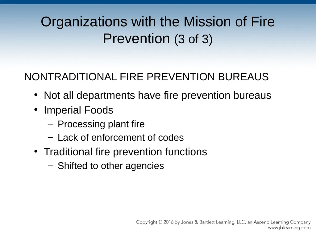 Chapter 2 Public Fire Prevention Organizations and - slide 7 of 36