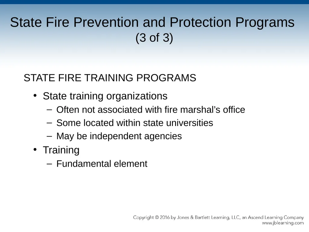 Chapter 2 Public Fire Prevention Organizations and - slide 10 of 36