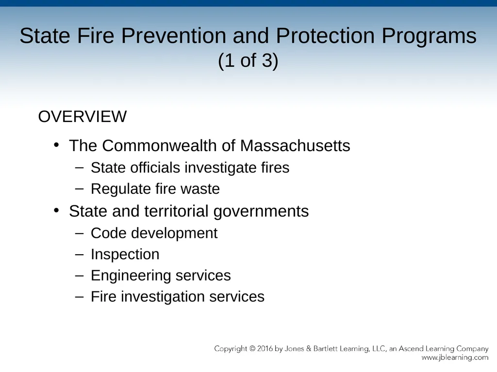 Chapter 2 Public Fire Prevention Organizations and - slide 8 of 36