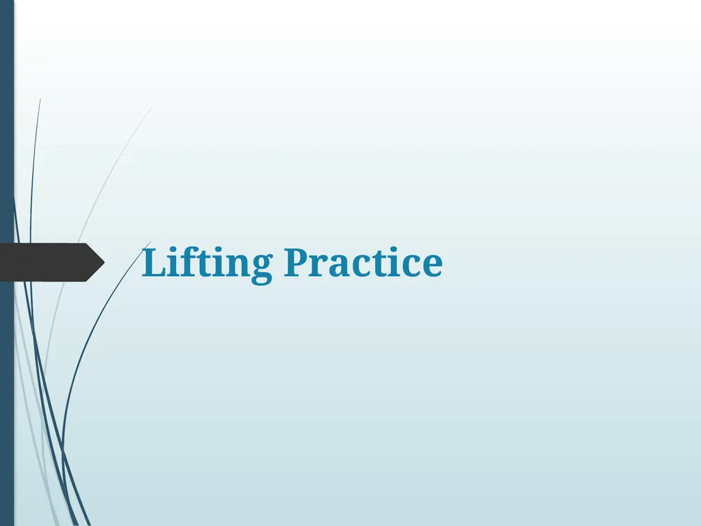 BACK SAFETY EHS Learning Objectives After - slide 16 of 17