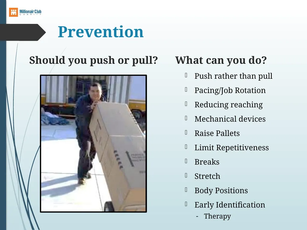 BACK SAFETY EHS Learning Objectives After - slide 15 of 17