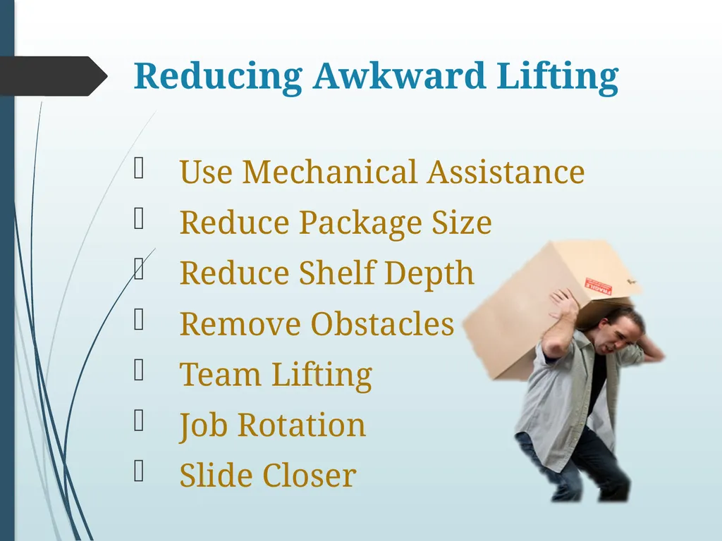 BACK SAFETY EHS Learning Objectives After - slide 10 of 17