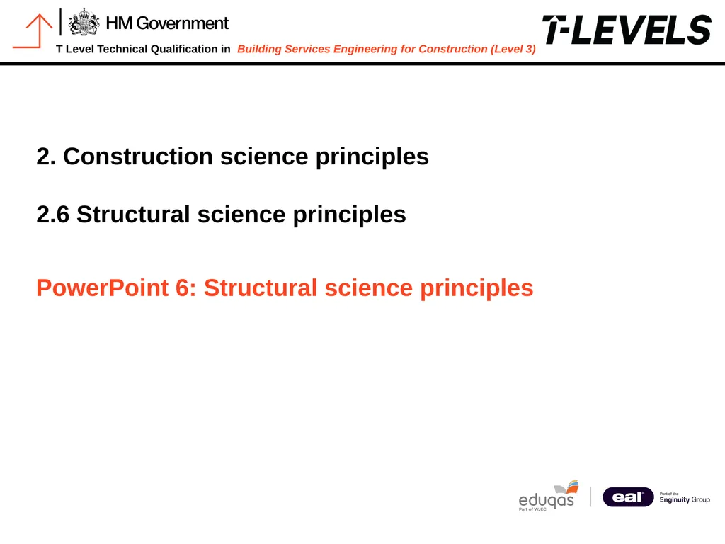 PowerPoint 6: Structural science principles - slide 1 of 19