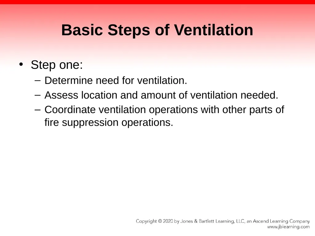 CHAPTER 13 Ventilation Knowledge Objectives - slide 16 of 117