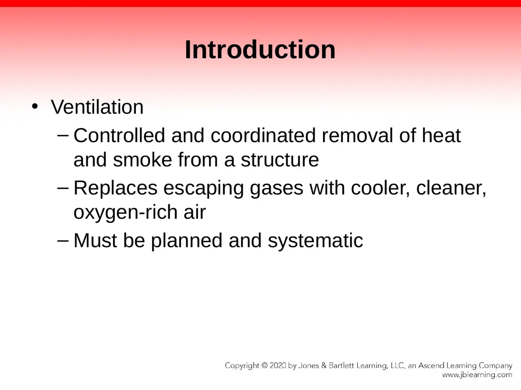 CHAPTER 13 Ventilation Knowledge Objectives - slide 14 of 117