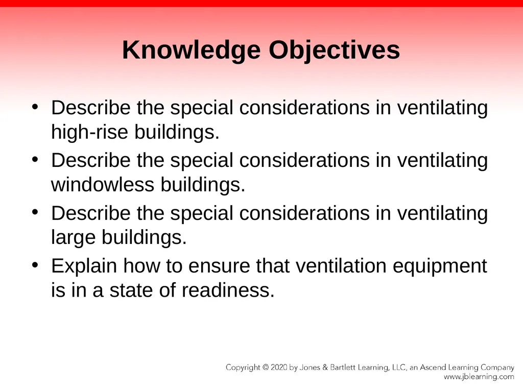 CHAPTER 13 Ventilation Knowledge Objectives - slide 11 of 117
