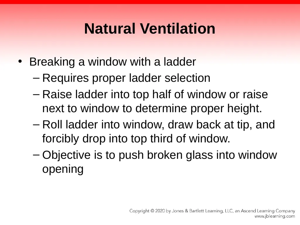 CHAPTER 13 Ventilation Knowledge Objectives - slide 53 of 117