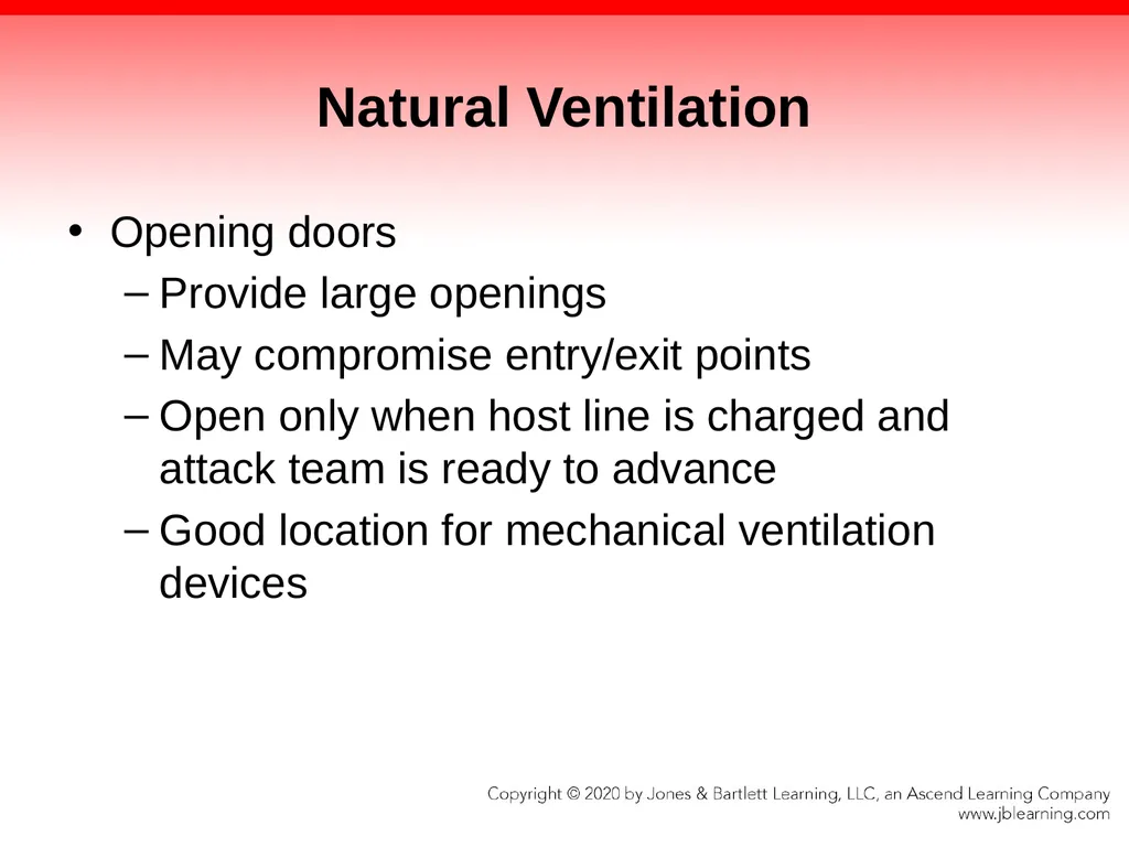 CHAPTER 13 Ventilation Knowledge Objectives - slide 54 of 117