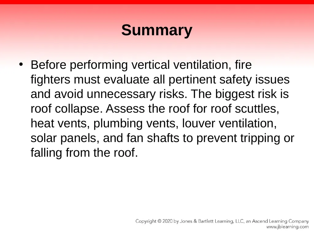 CHAPTER 13 Ventilation Knowledge Objectives - slide 110 of 117