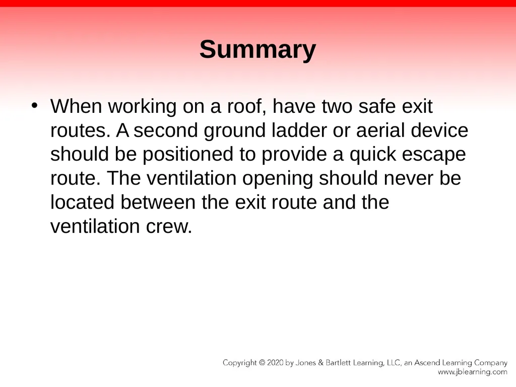 CHAPTER 13 Ventilation Knowledge Objectives - slide 111 of 117