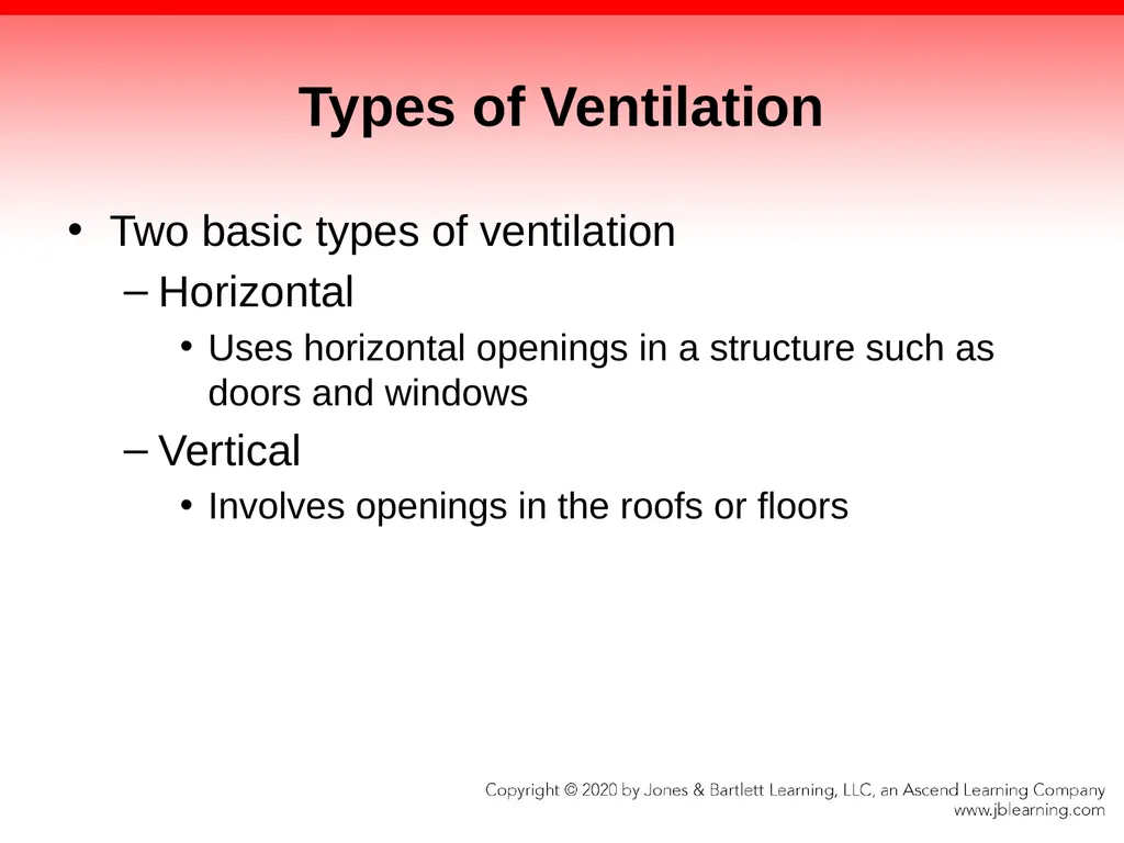 CHAPTER 13 Ventilation Knowledge Objectives - slide 46 of 117