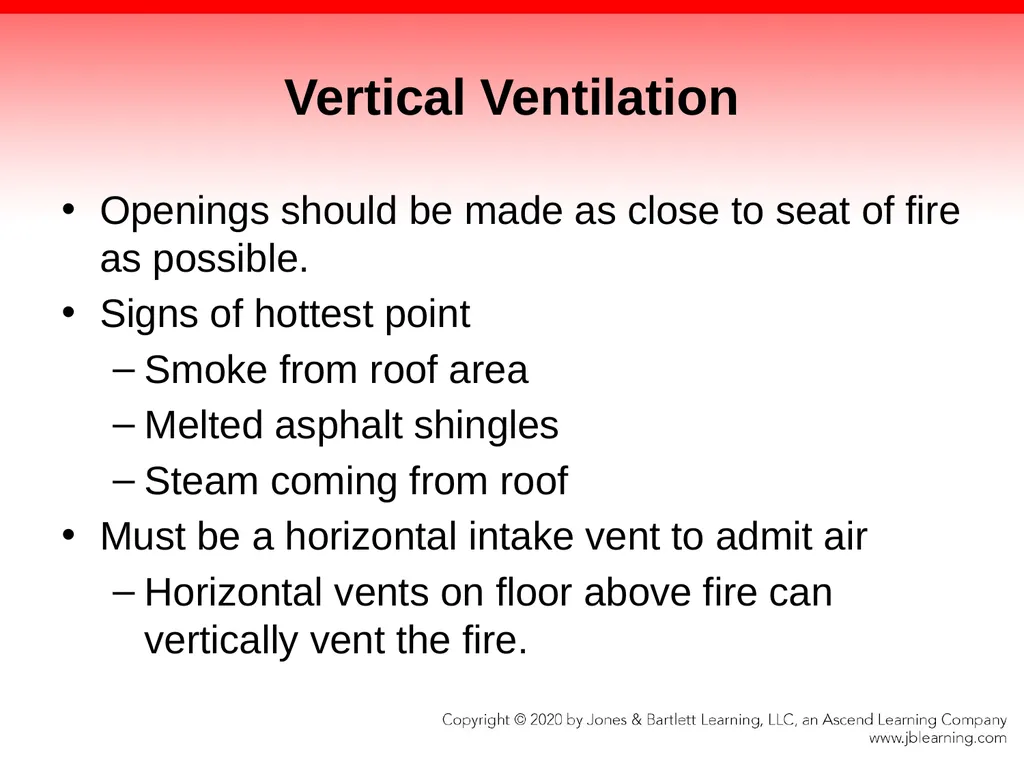 CHAPTER 13 Ventilation Knowledge Objectives - slide 65 of 117