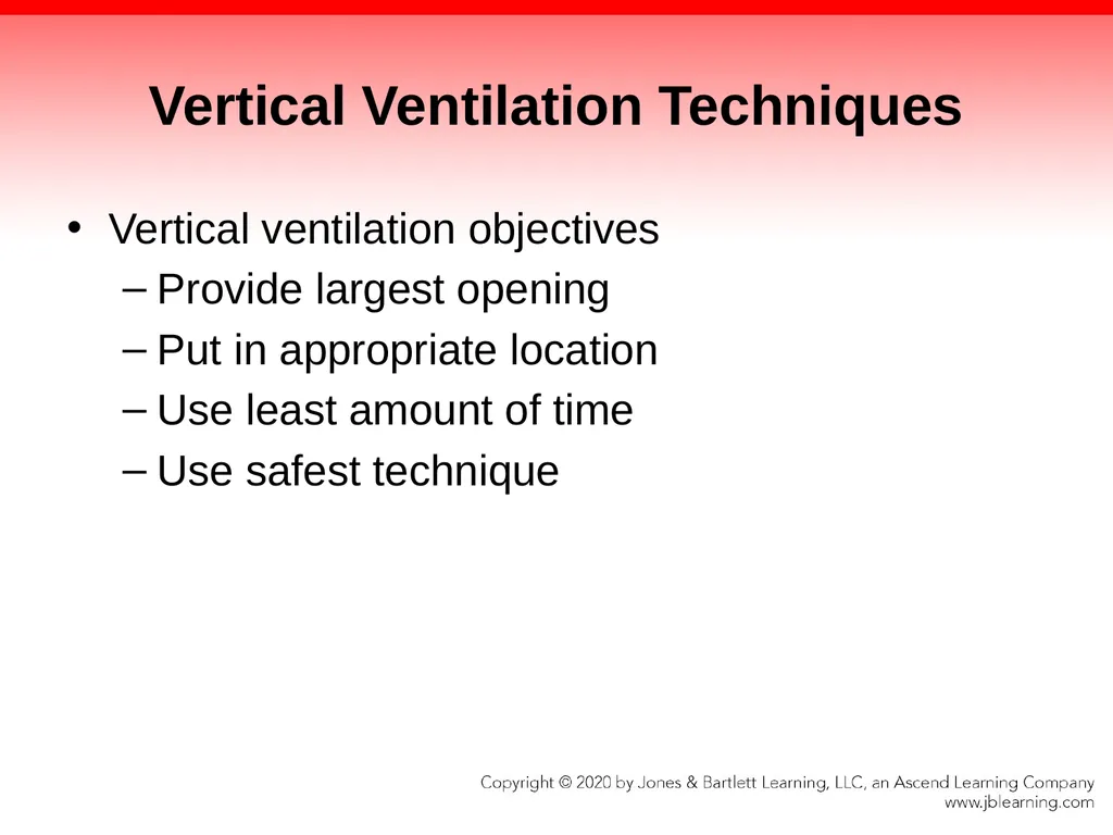 CHAPTER 13 Ventilation Knowledge Objectives - slide 80 of 117