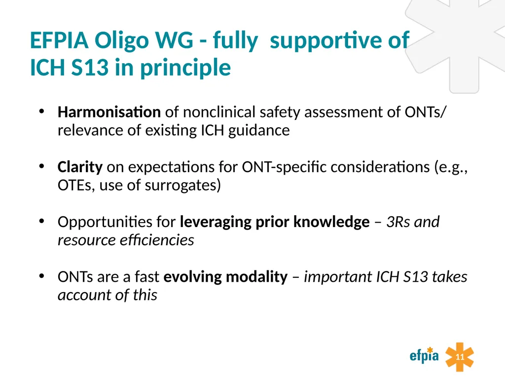 Preparing for a new ICH guideline on - slide 11 of 29