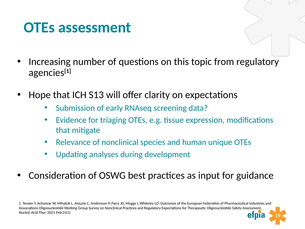 Preparing for a new ICH guideline on - slide 19 of 29