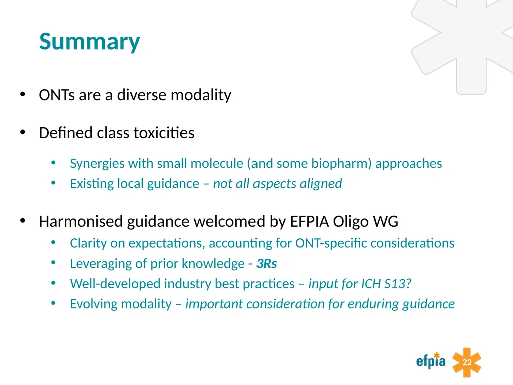 Preparing for a new ICH guideline on - slide 22 of 29