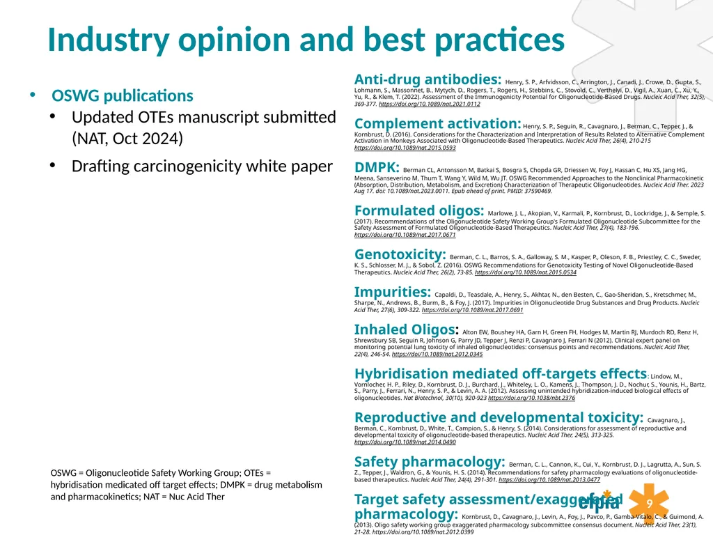 Preparing for a new ICH guideline on - slide 9 of 29