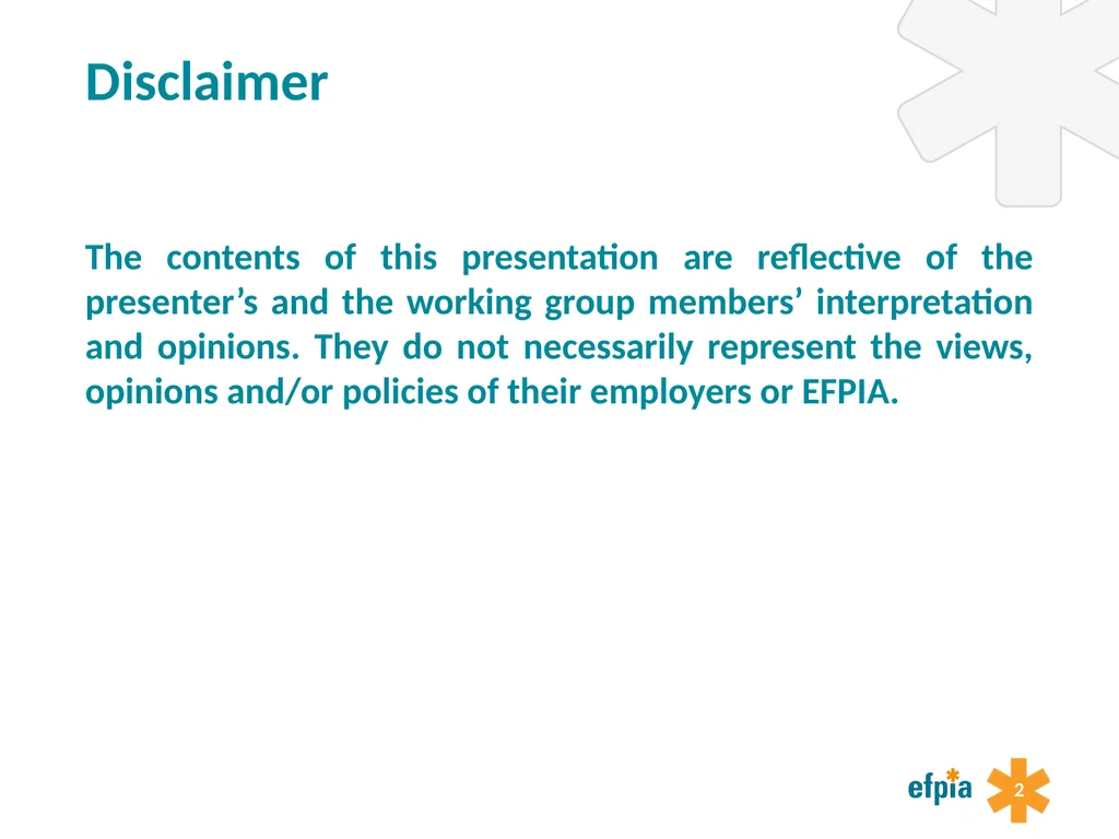 Preparing for a new ICH guideline on - slide 2 of 29