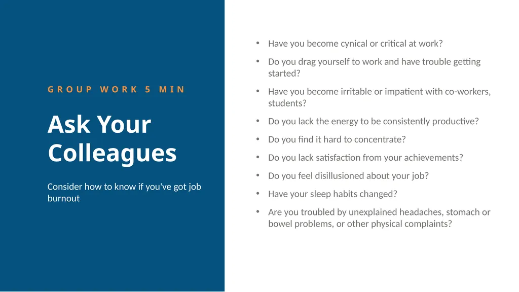 Burnout Understanding Burnout and How to Prevent - slide 5 of 14