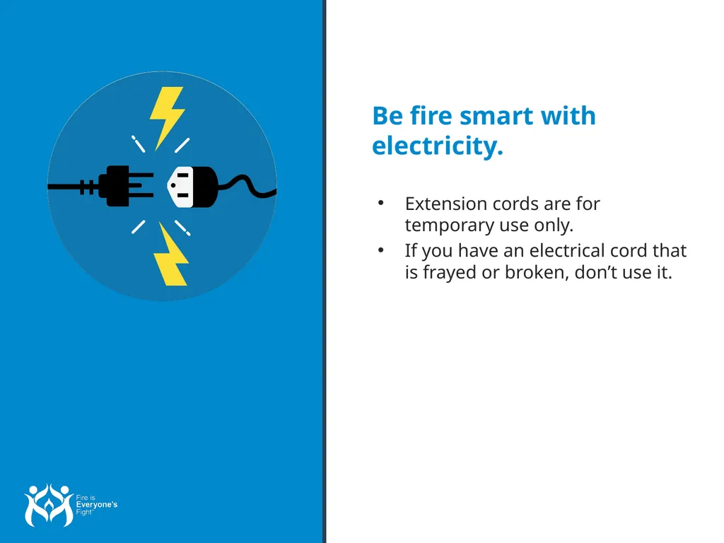 Fire Safety Tips Overview for Presenters: Fire is - slide 9 of 25
