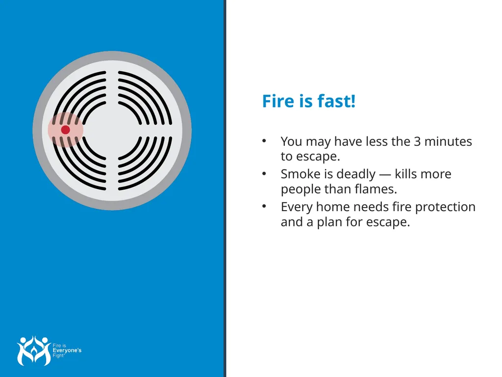 Fire Safety Tips Overview for Presenters: Fire is - slide 3 of 25
