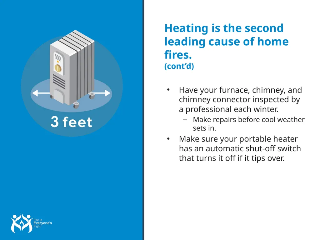 Fire Safety Tips Overview for Presenters: Fire is - slide 8 of 25