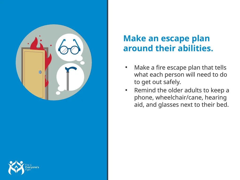 Fire Safety Tips Overview for Presenters: Fire is - slide 24 of 25
