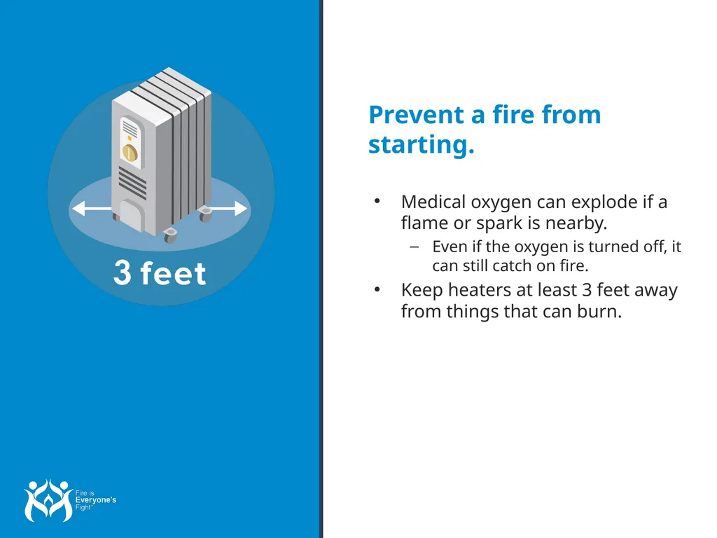 Fire Safety Tips Overview for Presenters: Fire is - slide 17 of 25