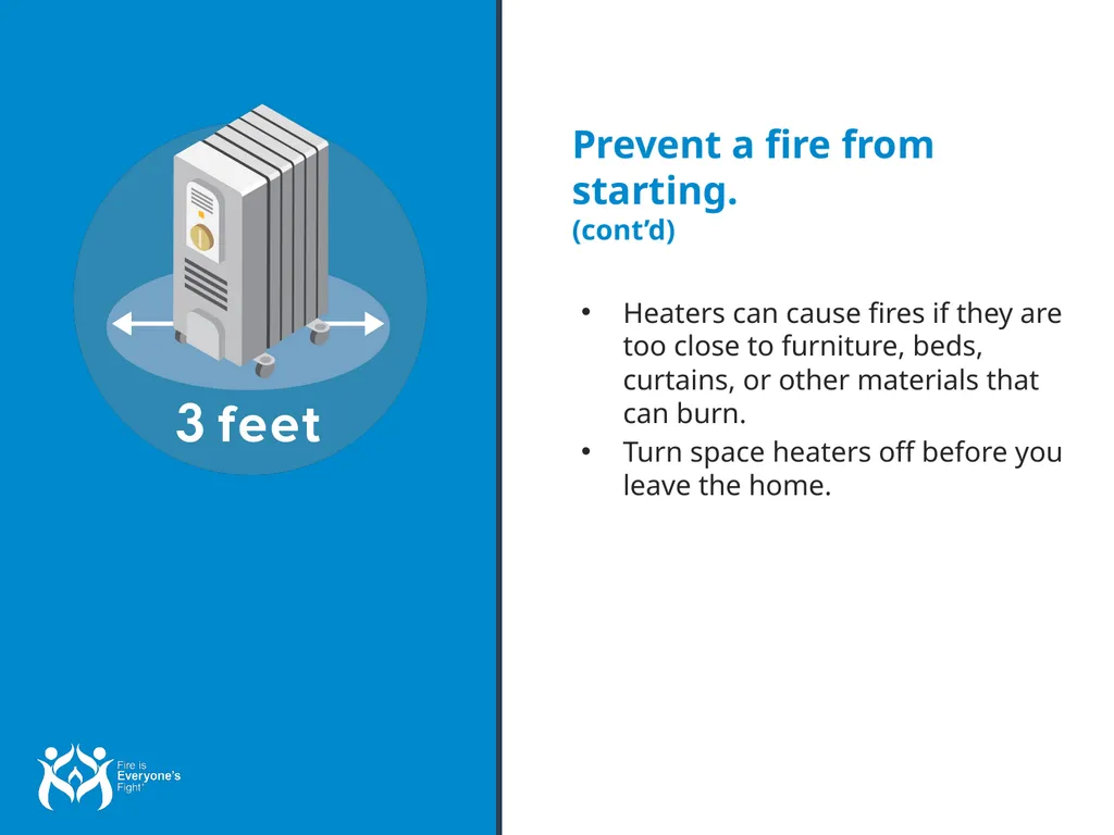 Fire Safety Tips Overview for Presenters: Fire is - slide 18 of 25
