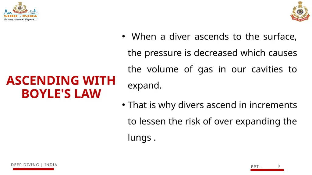 1 SCUBA AND ITS MAINTENANCE OBJECTIVE After - slide 9 of 42