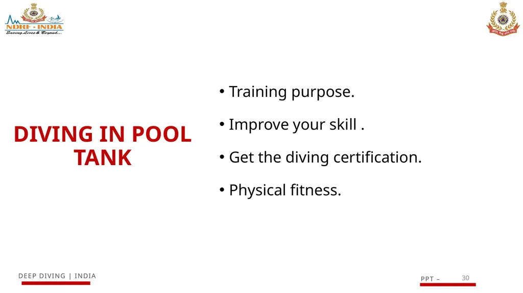 1 SCUBA AND ITS MAINTENANCE OBJECTIVE After - slide 30 of 42
