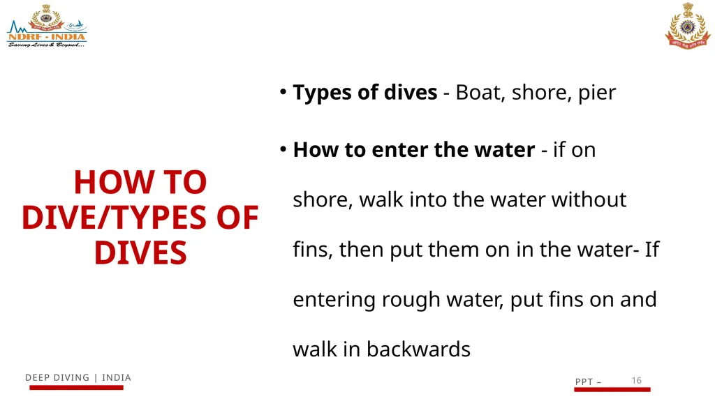 1 SCUBA AND ITS MAINTENANCE OBJECTIVE After - slide 16 of 42