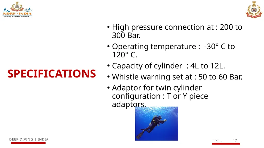 1 SCUBA AND ITS MAINTENANCE OBJECTIVE After - slide 17 of 42