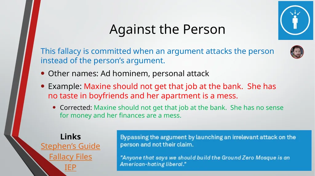 Inductive Arguments: Fallacies ID1050– - slide 6 of 17