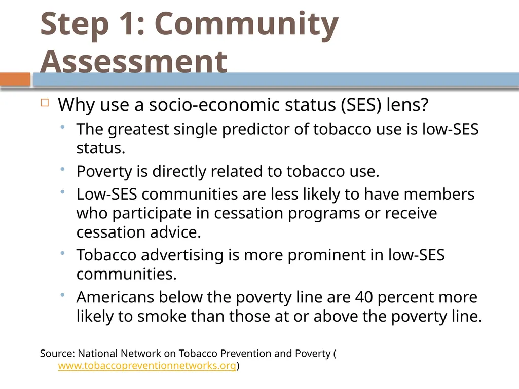 Selecting strategies to prevent and reduce TOBACCO - slide 21 of 85