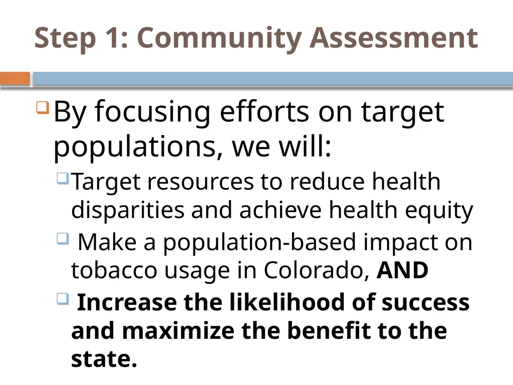 Selecting strategies to prevent and reduce TOBACCO - slide 26 of 85