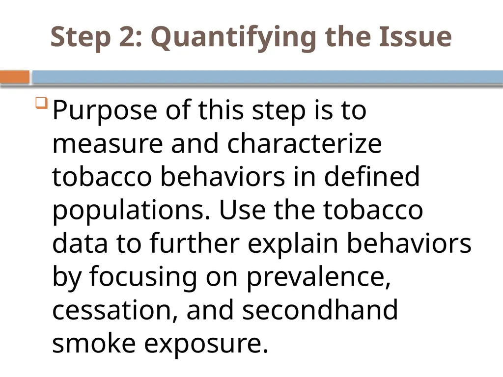 Selecting strategies to prevent and reduce TOBACCO - slide 29 of 85