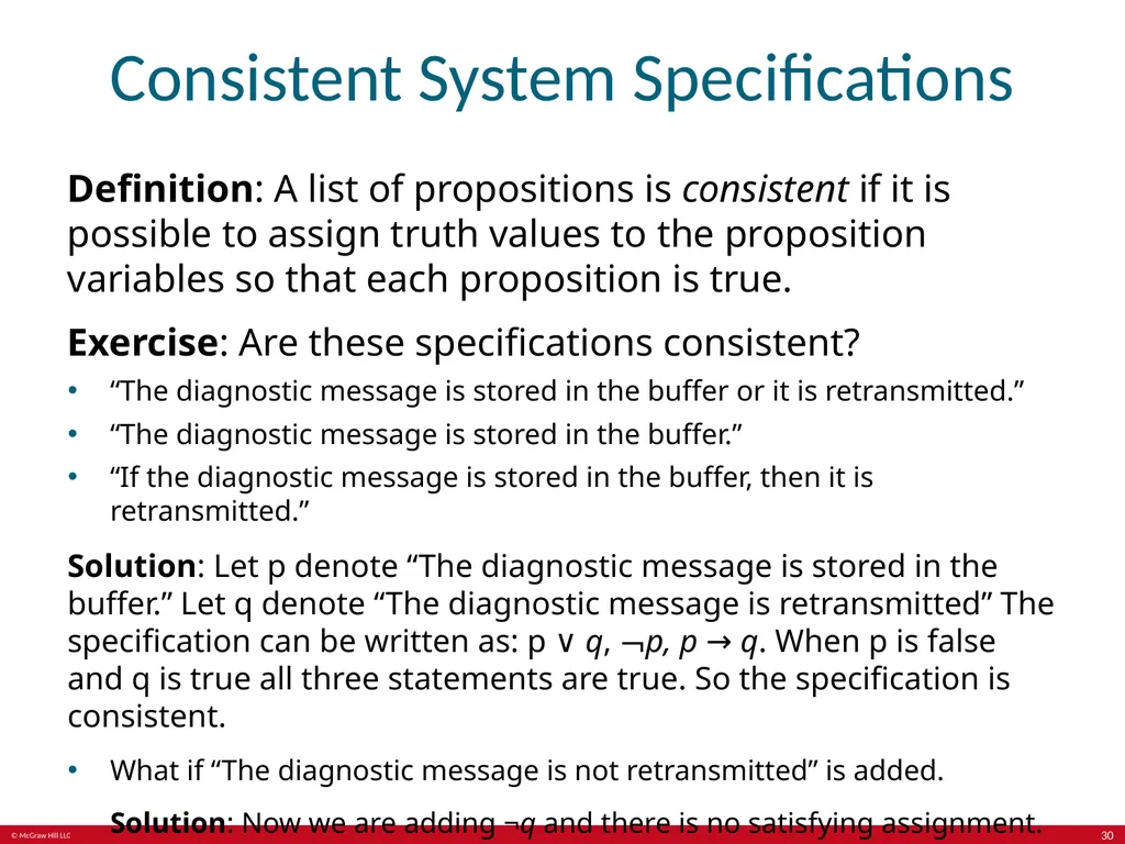 The Foundations: Logic and Proofs Chapter 1, Part - slide 30 of 64