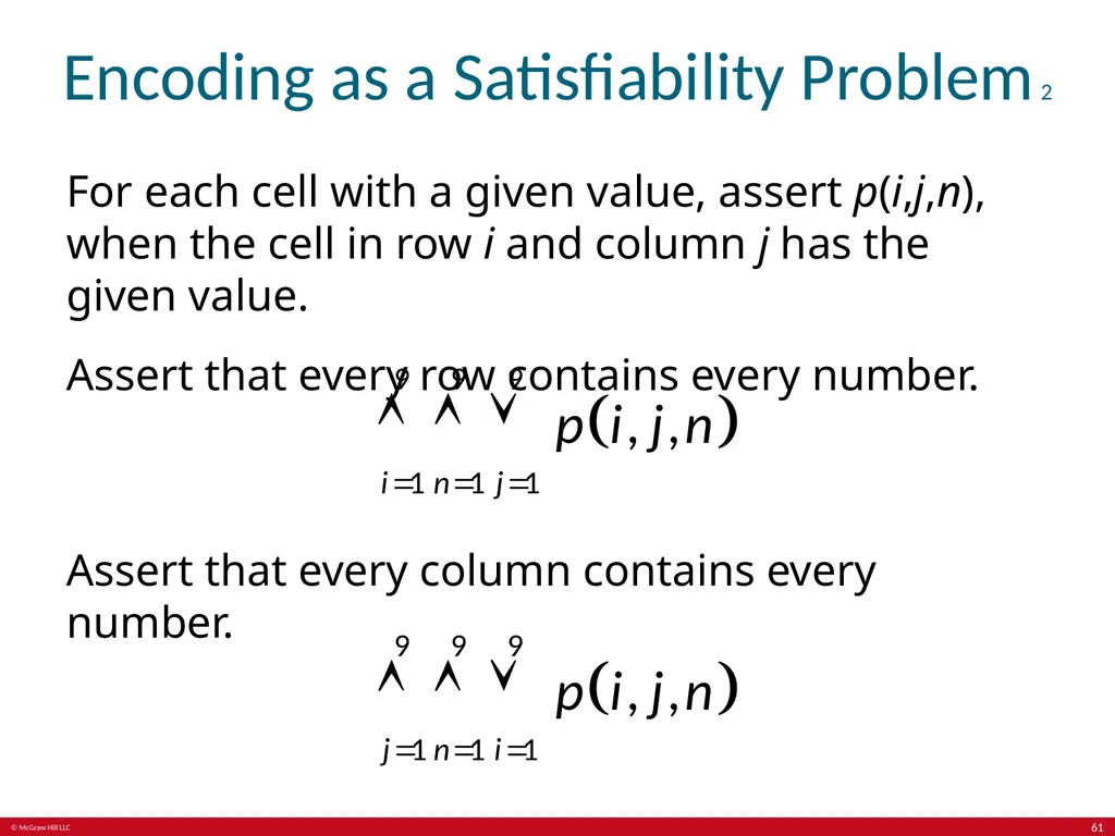 The Foundations: Logic and Proofs Chapter 1, Part - slide 61 of 64