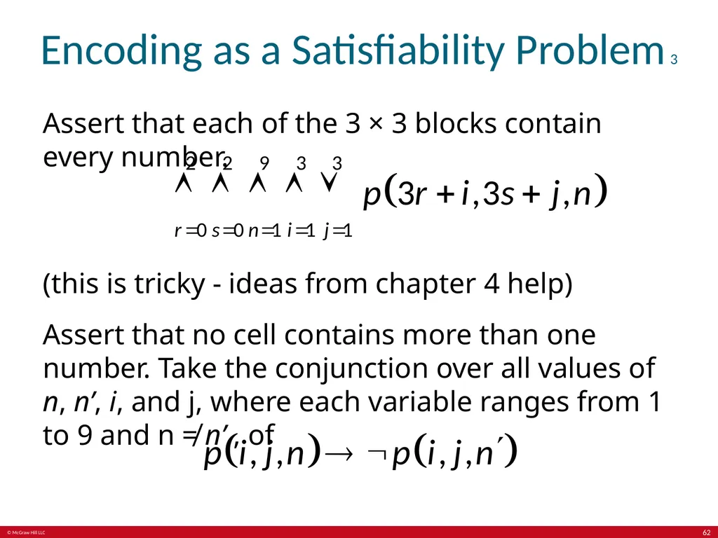 The Foundations: Logic and Proofs Chapter 1, Part - slide 62 of 64
