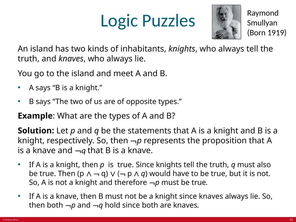 The Foundations: Logic and Proofs Chapter 1, Part - slide 31 of 64