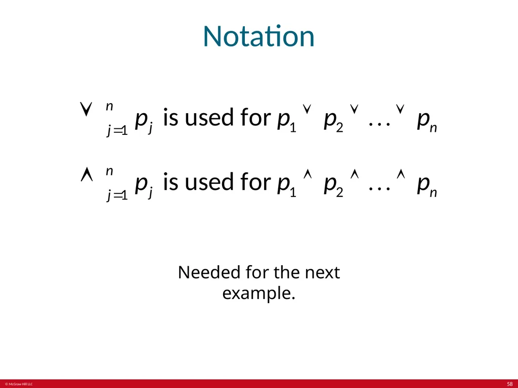 The Foundations: Logic and Proofs Chapter 1, Part - slide 58 of 64