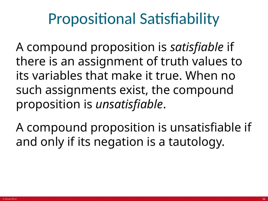 The Foundations: Logic and Proofs Chapter 1, Part - slide 56 of 64
