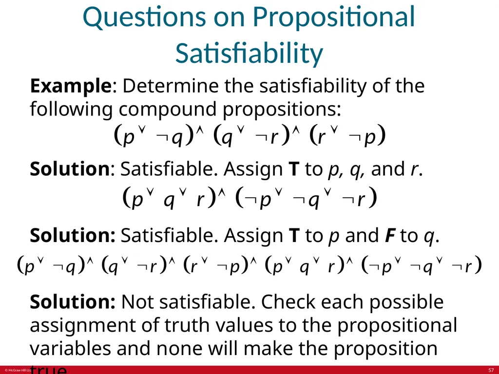 The Foundations: Logic and Proofs Chapter 1, Part - slide 57 of 64