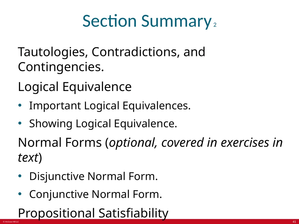 The Foundations: Logic and Proofs Chapter 1, Part - slide 41 of 64