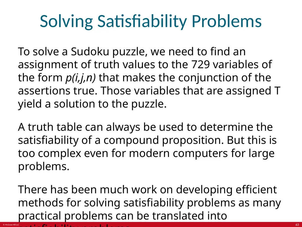 The Foundations: Logic and Proofs Chapter 1, Part - slide 63 of 64