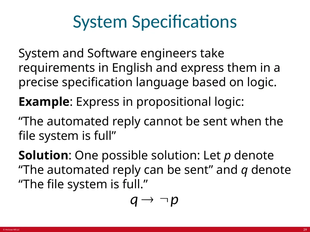 The Foundations: Logic and Proofs Chapter 1, Part - slide 29 of 64
