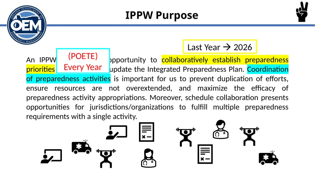 Integrated Preparedness Plan Workshop (IPPW) - slide 11 of 43