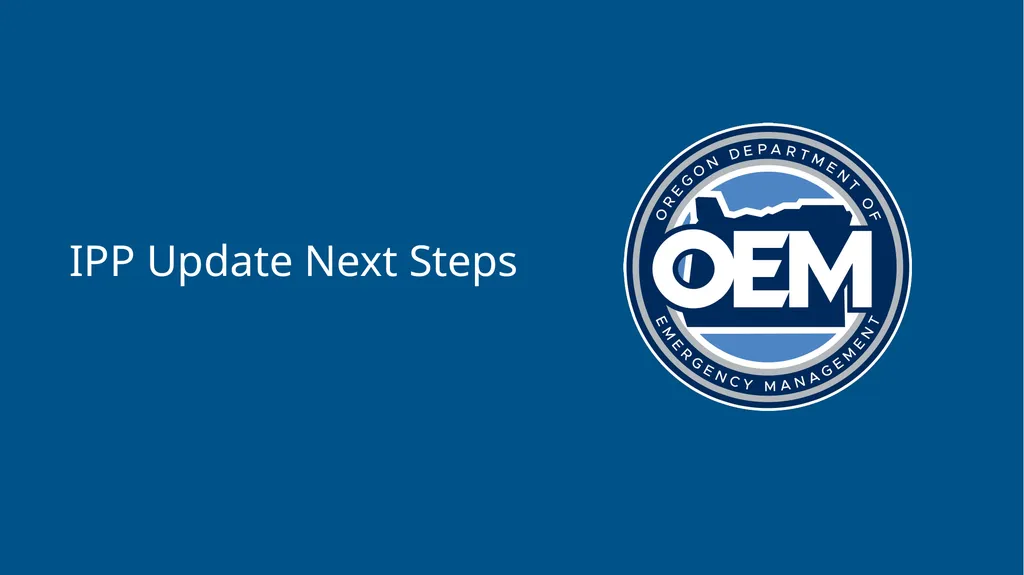 Integrated Preparedness Plan Workshop (IPPW) - slide 41 of 43