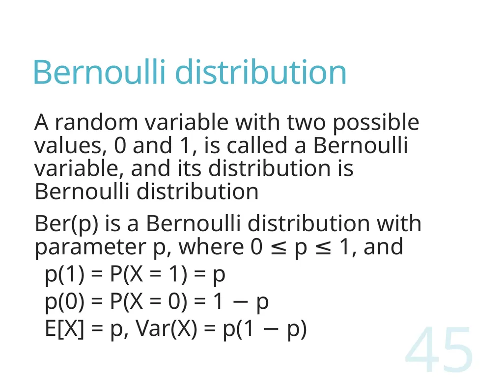 Probability and Statistics for Computer Scientists - slide 45 of 62